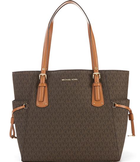 michael kors black and brown voyager|Michael Kors Women's Voyager Ew Signature Tote Tote.